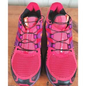 Salomon XR Mission 1 Women's Trail Running Shoes Pink Purple Orange Size 8